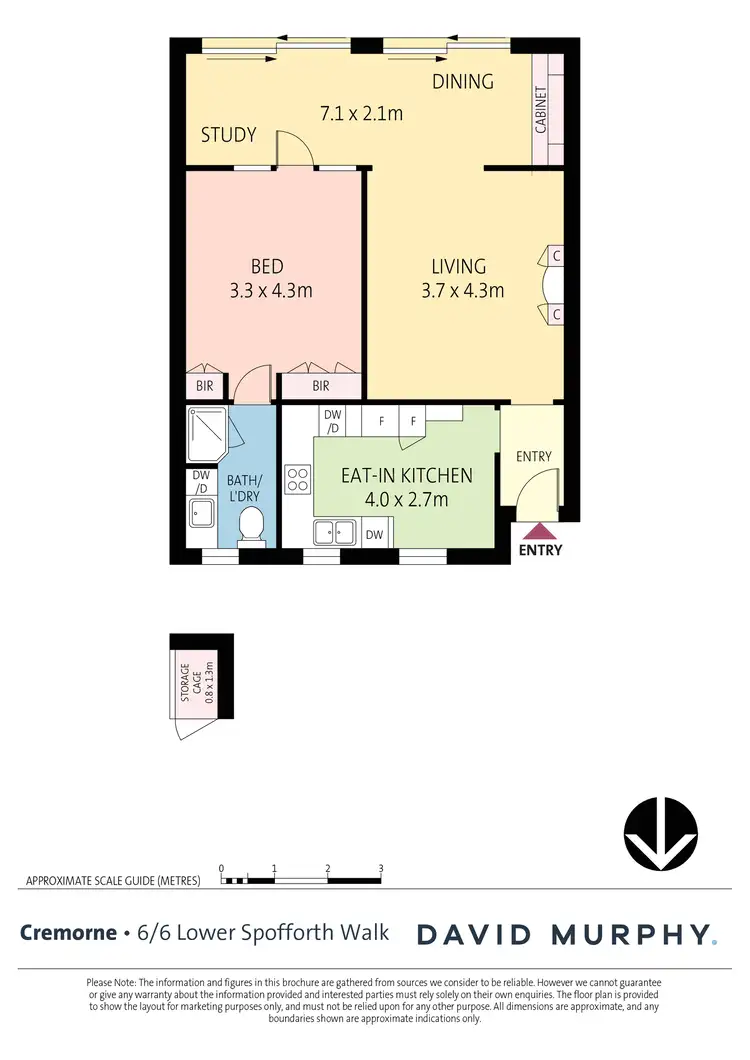 Floorplan of Homely apartment listing, 6/6 Lower Spofforth Walk, Cremorne Point NSW 2090