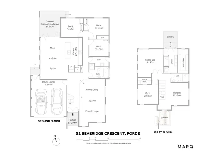 Floorplan of Homely house listing, 51 Beveridge Crescent, Forde ACT 2914