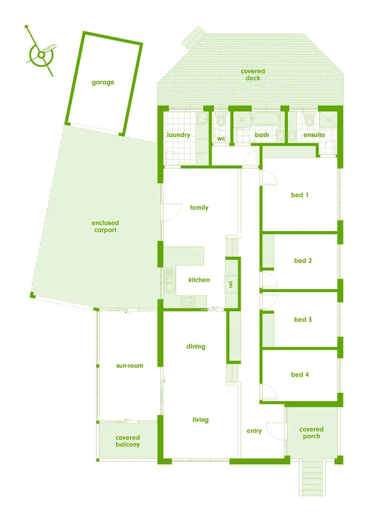 Floorplan of Homely house listing, 51 Sinclair Street, Kambah ACT 2902