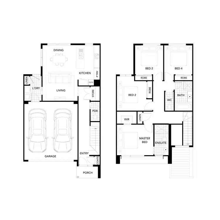 Floorplan of Homely townhouse listing, Lot 23 Wanderer Circuit, Wollert VIC 3750