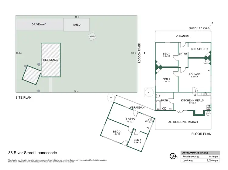 Floorplan of Homely house listing, 38 River Street, Laanecoorie VIC 3463