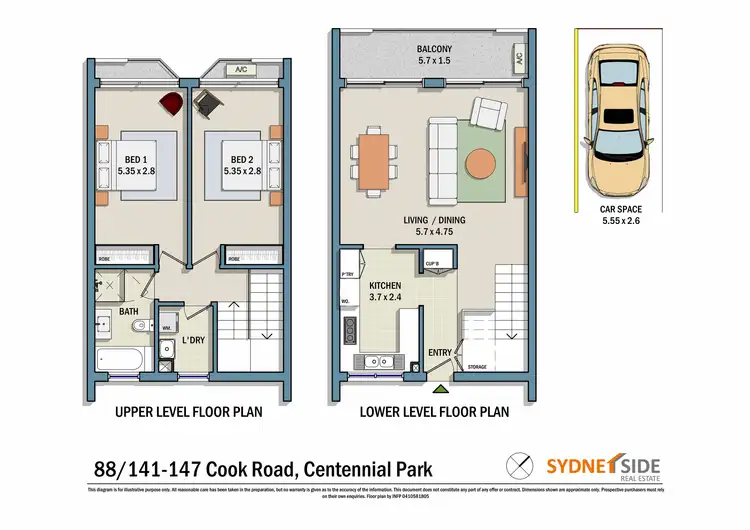 Floorplan of Homely apartment listing, 88/141-147 Cook Road, Centennial Park NSW 2021
