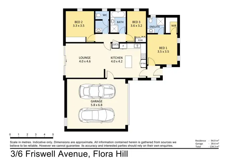 Floorplan of Homely unit listing, 3/6 Friswell Avenue, Flora Hill VIC 3550