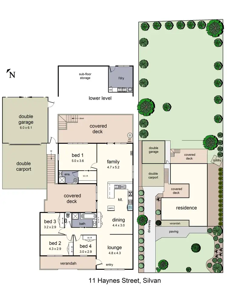 Floorplan of Homely house listing, 11 Haynes Street, Silvan VIC 3795
