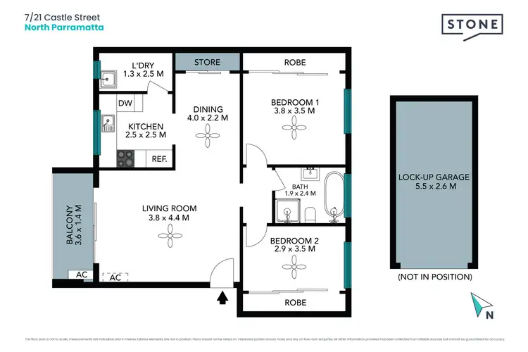 Floorplan of Homely apartment listing, 7/21 Castle Street, North Parramatta NSW 2151
