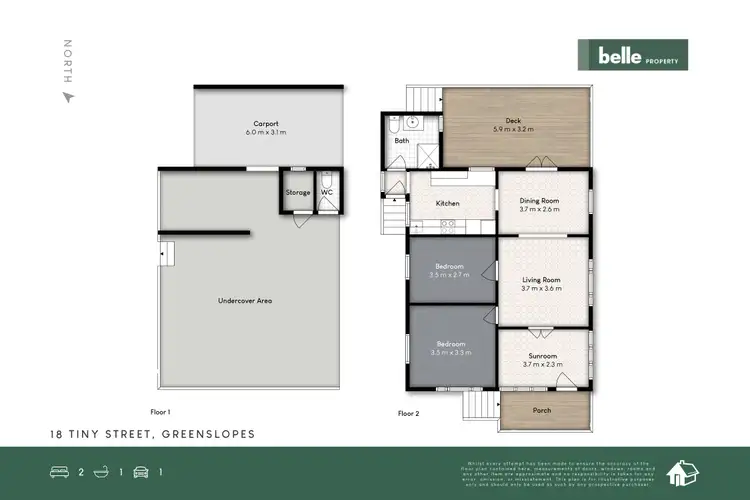 Floorplan of Homely house listing, 18 Tiny Street, Greenslopes QLD 4120
