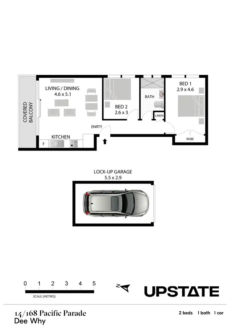 Floorplan of Homely apartment listing, 14/168 Pacific Parade, Dee Why NSW 2099