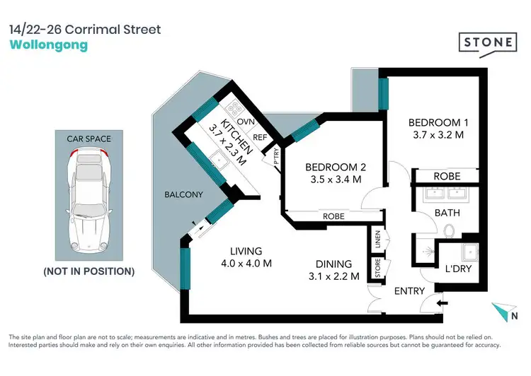 Floorplan of Homely apartment listing, 14/22-26 Corrimal Street, Wollongong NSW 2500