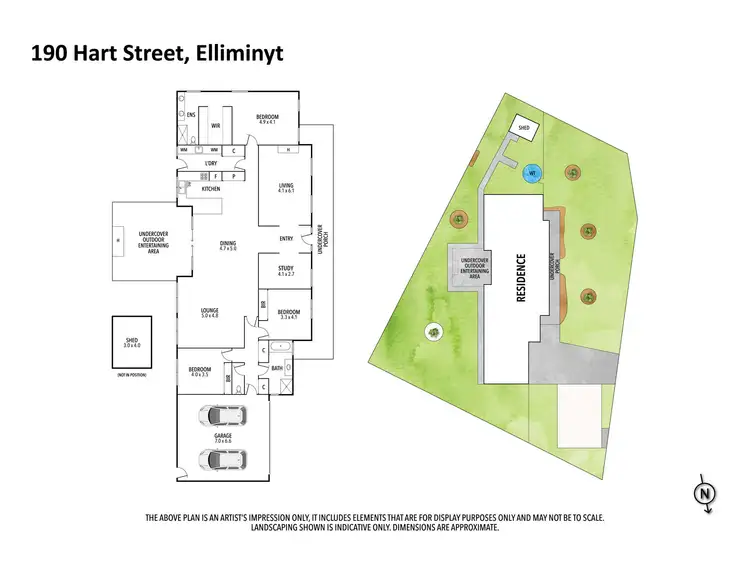 Floorplan of Homely house listing, 190 Hart Street, Elliminyt VIC 3250