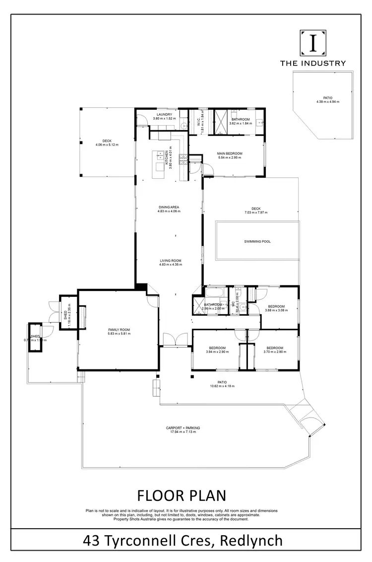 Floorplan of Homely house listing, 43 Tyrconnell Crescent, Redlynch QLD 4870
