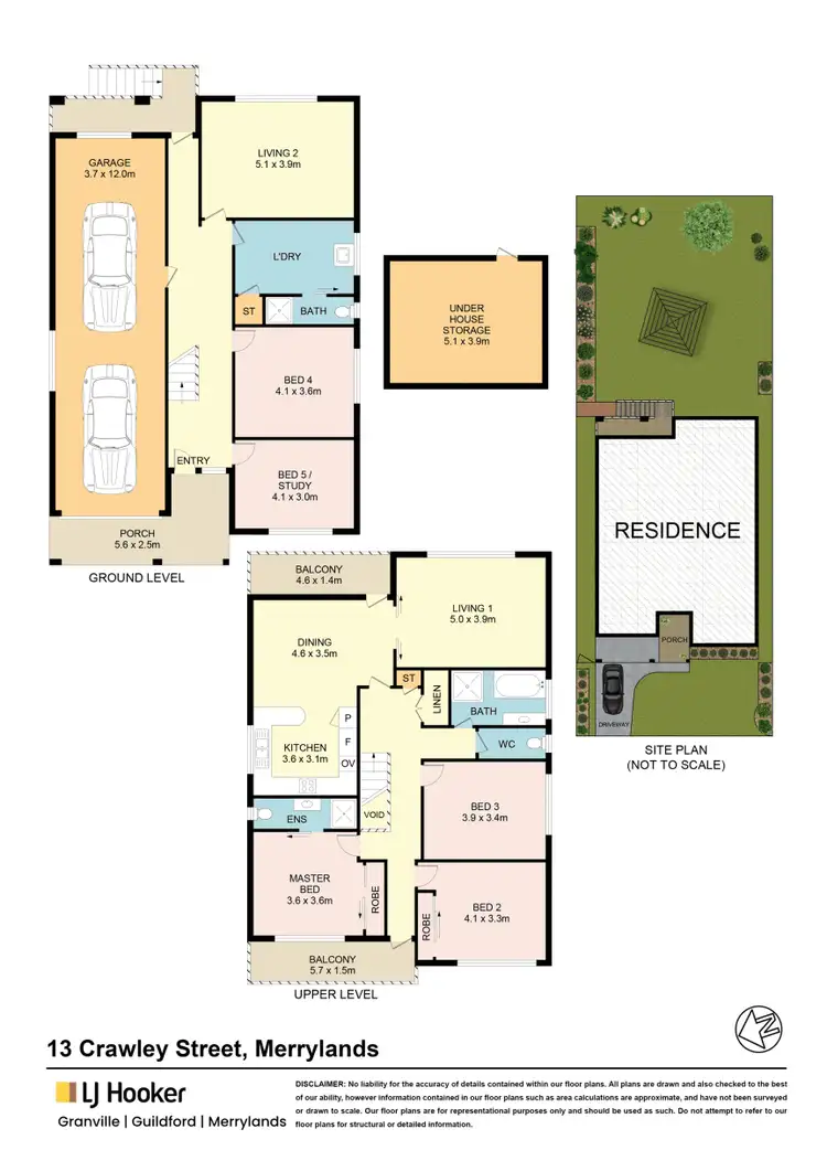 Floorplan of Homely house listing, 13 Crawley Street, Merrylands NSW 2160