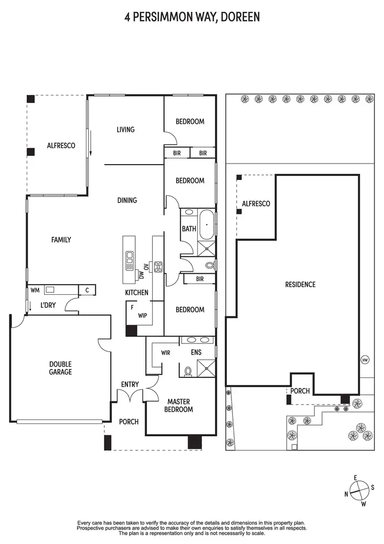 Floorplan of Homely house listing, 4 Persimmon Way, Doreen VIC 3754