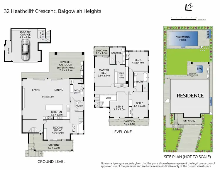 Floorplan of Homely house listing, 32 Heathcliff Crescent, Balgowlah Heights NSW 2093