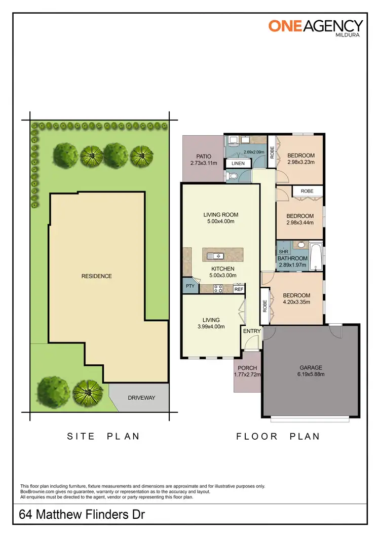 Floorplan of Homely house listing, 64 Matthew Flinders Drive, Mildura VIC 3500