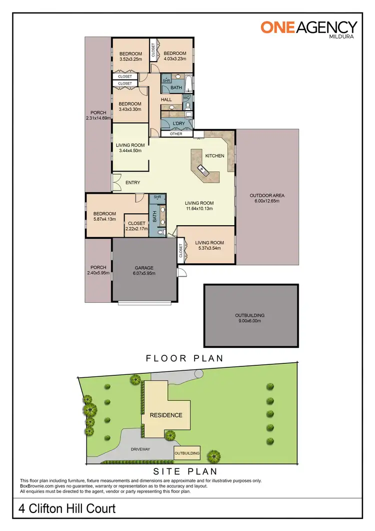 Floorplan of Homely house listing, 4 Clifton Hill Court, Birdwoodton VIC 3505
