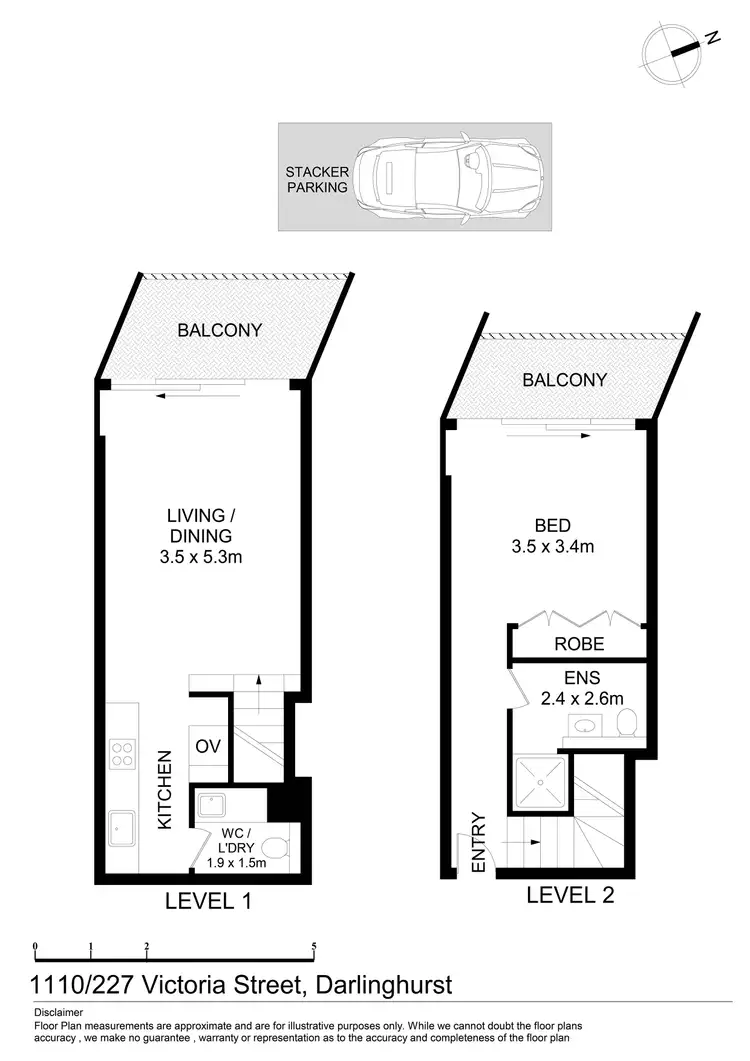Floorplan of Homely apartment listing, 1110/227 Victoria Street, Darlinghurst NSW 2010