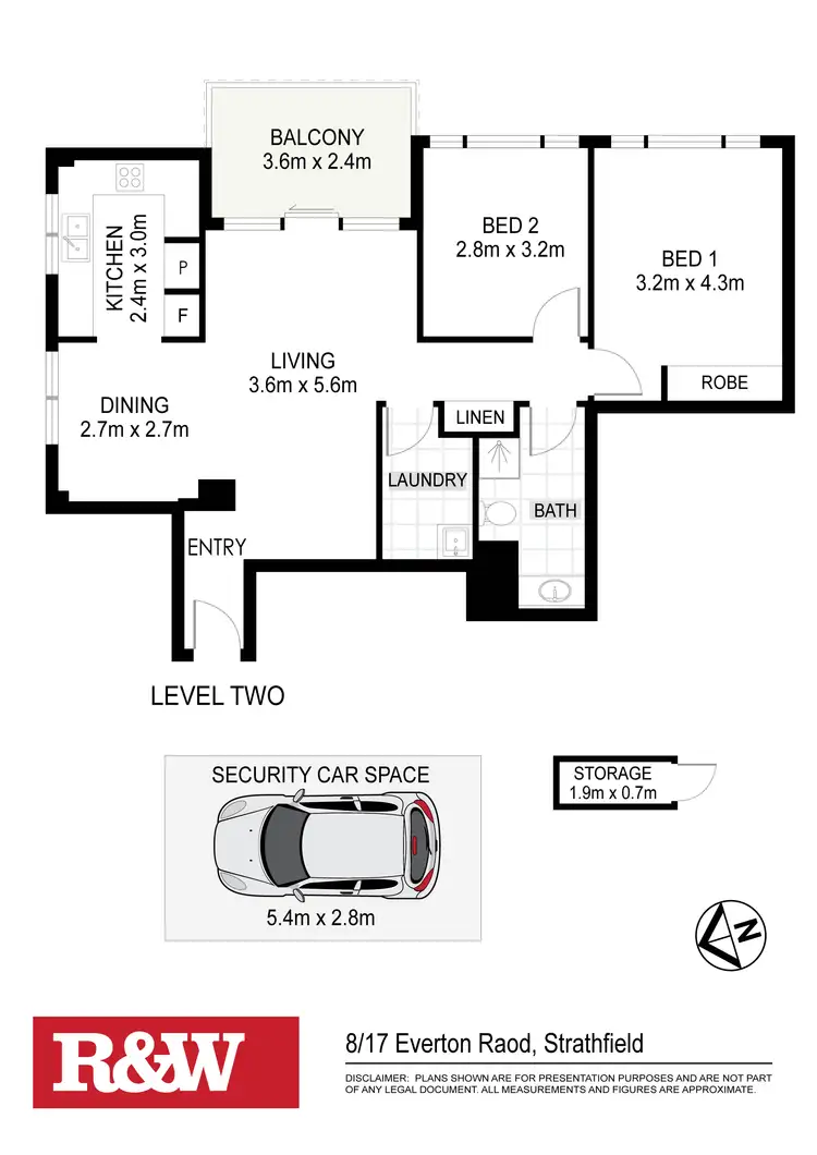 Floorplan of Homely apartment listing, 8/17 Everton Road, Strathfield NSW 2135