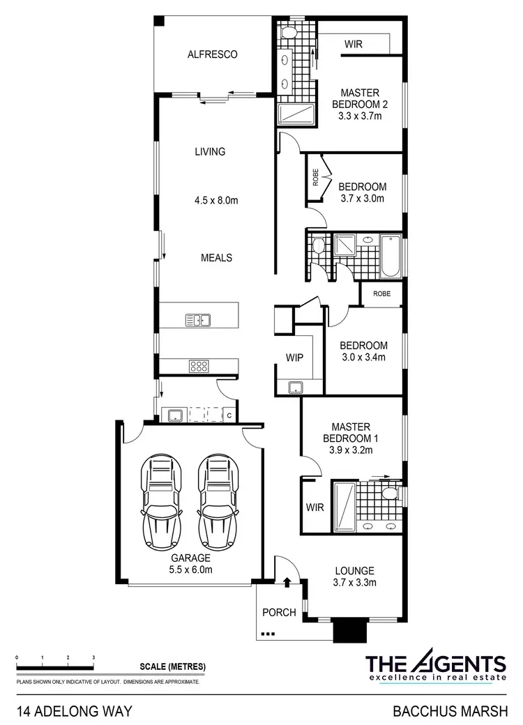 Floorplan of Homely house listing, 14 Adelong Way, Bacchus Marsh VIC 3340