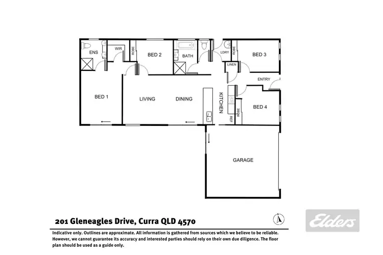Floorplan of Homely house listing, 201 Gleneagles Drive, Curra QLD 4570