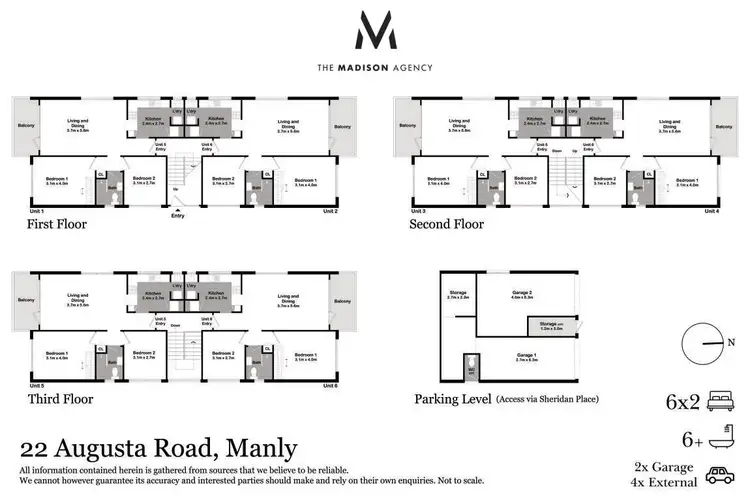 Floorplan of Homely block of units listing, 22 Augusta Road, Manly NSW 2095