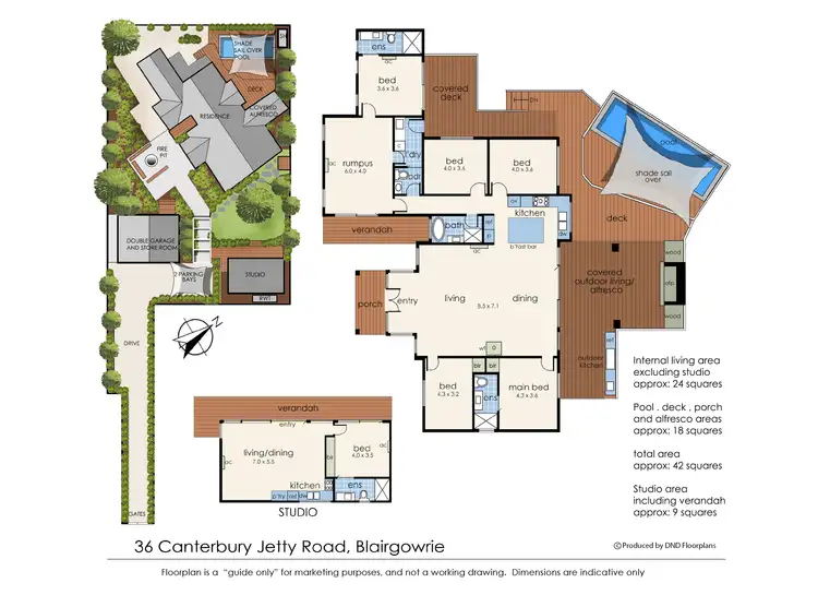 Floorplan of Homely house listing, 36 Canterbury Jetty Road, Blairgowrie VIC 3942