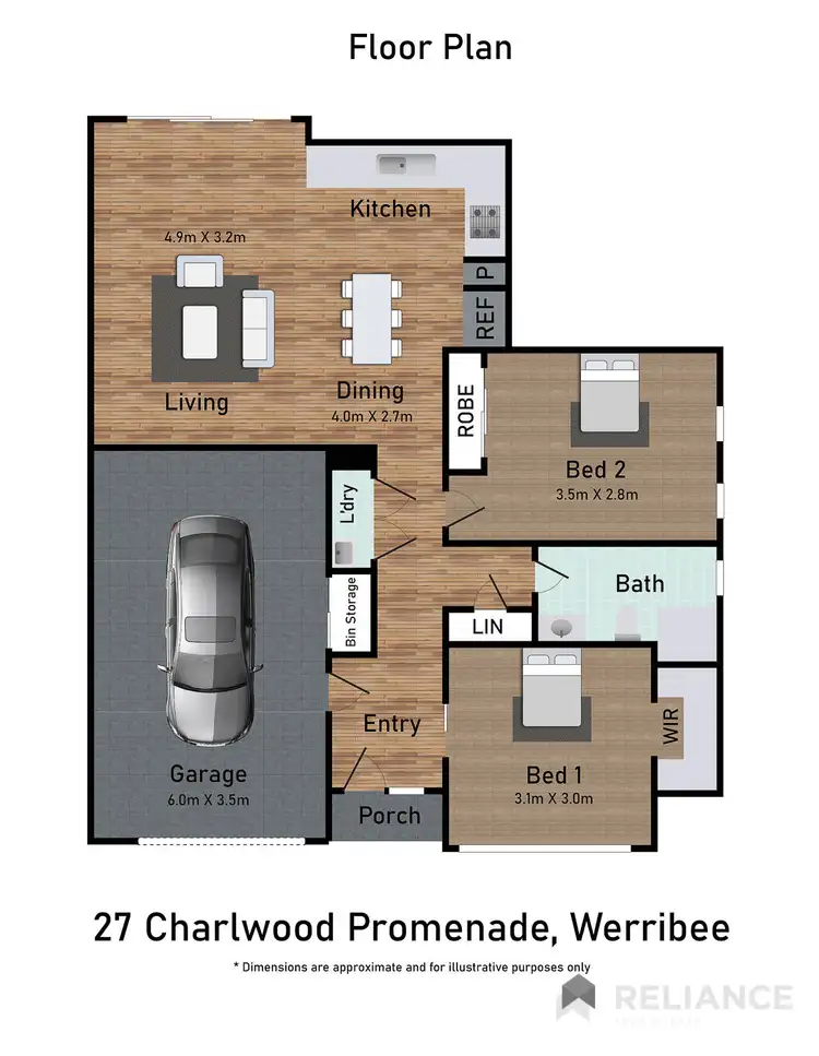 Floorplan of Homely house listing, 27 Charlwood Promenade, Werribee VIC 3030