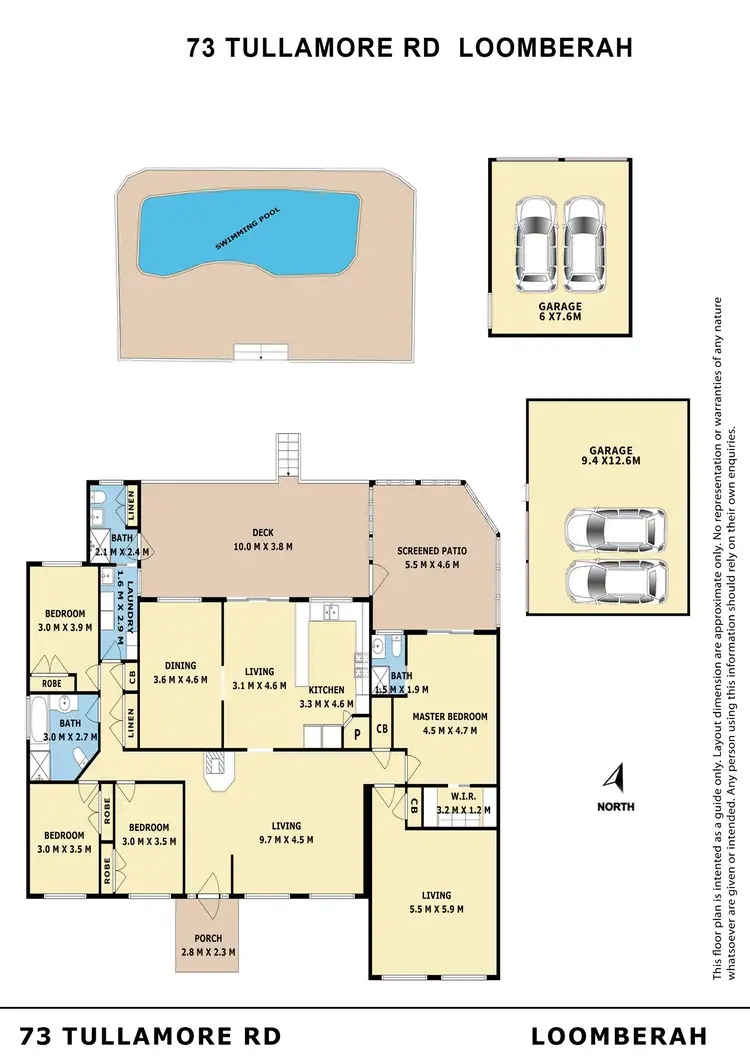 Floorplan of Homely rural property listing, 73 Tullamore Road, Tamworth NSW 2340
