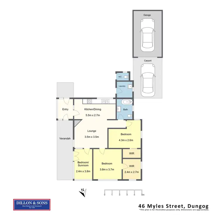 Floorplan of Homely house listing, 46 Myles Street, Dungog NSW 2420
