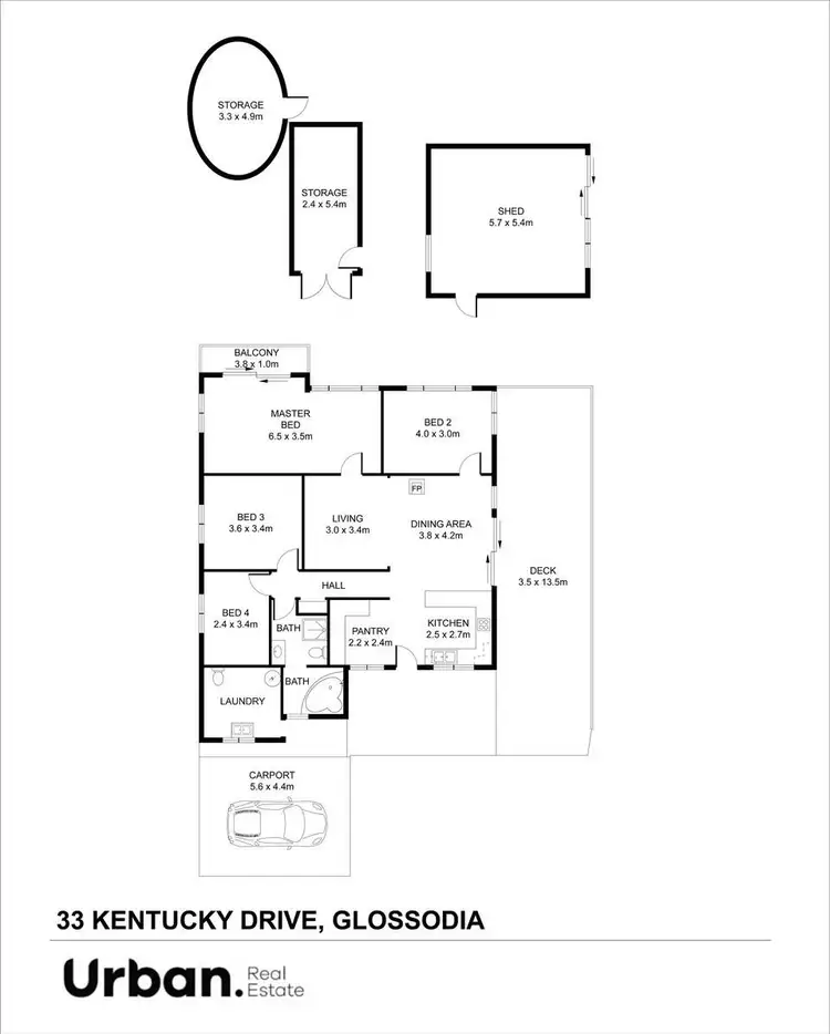 Floorplan of Homely house listing, 33 Kentucky Drive, Glossodia NSW 2756