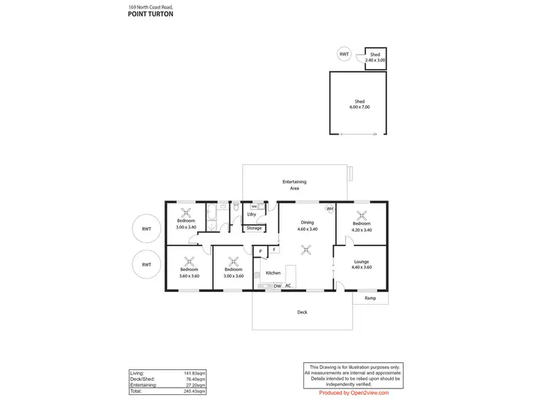 Floorplan of Homely house listing, 169 North Coast Road, Point Turton SA 5575
