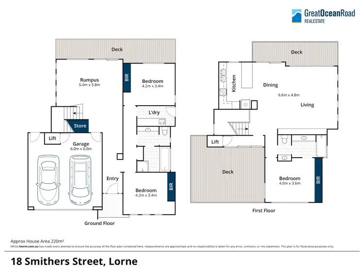 Floorplan of Homely house listing, 18 Smithers Street, Lorne VIC 3232