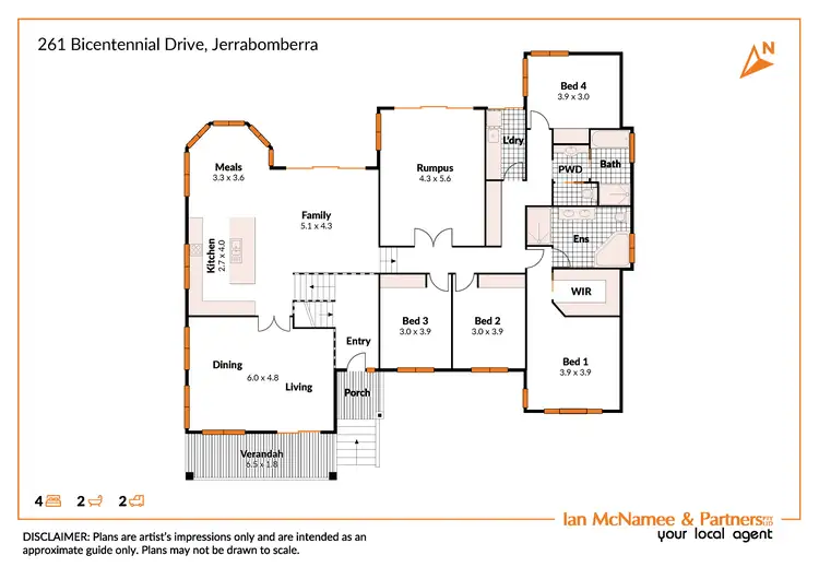 Floorplan of Homely house listing, 261 Bicentennial Drive, Jerrabomberra NSW 2619