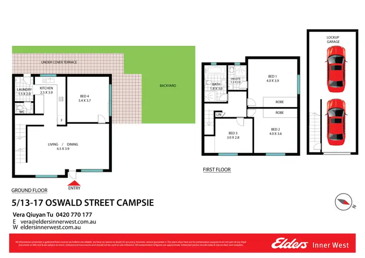 Floorplan of Homely townhouse listing, 5/13-17 Oswald Street, Campsie NSW 2194