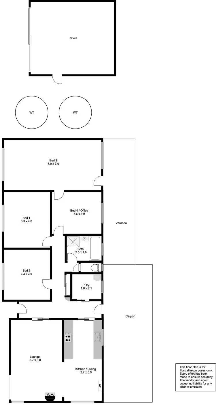 Floorplan of Homely house listing, 16 Morialta Crescent, Port Lincoln SA 5606
