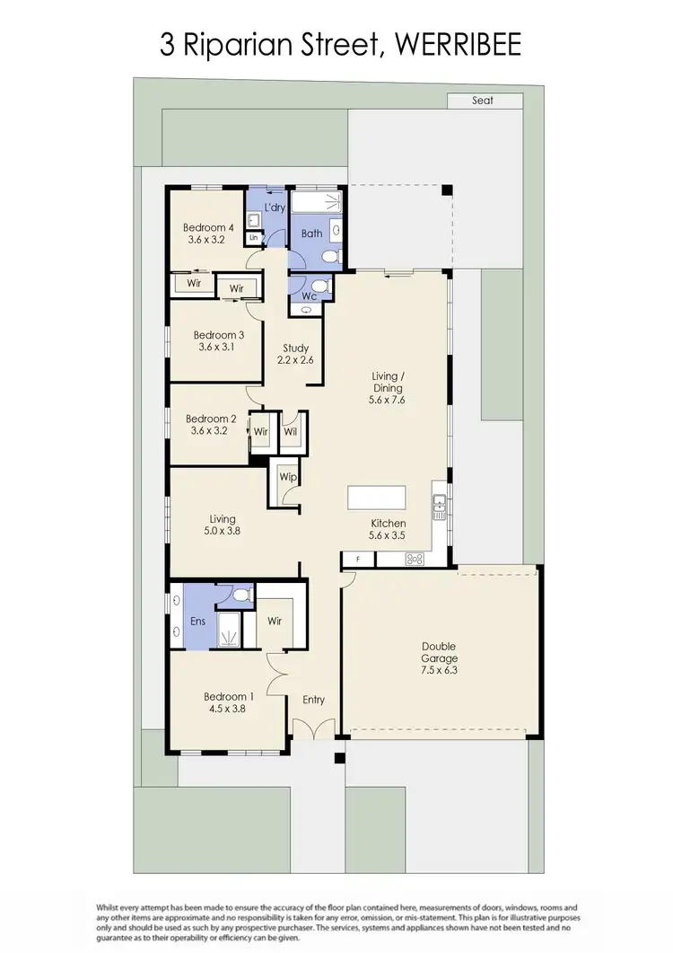 Floorplan of Homely house listing, 3 Riparian Street, Werribee VIC 3030