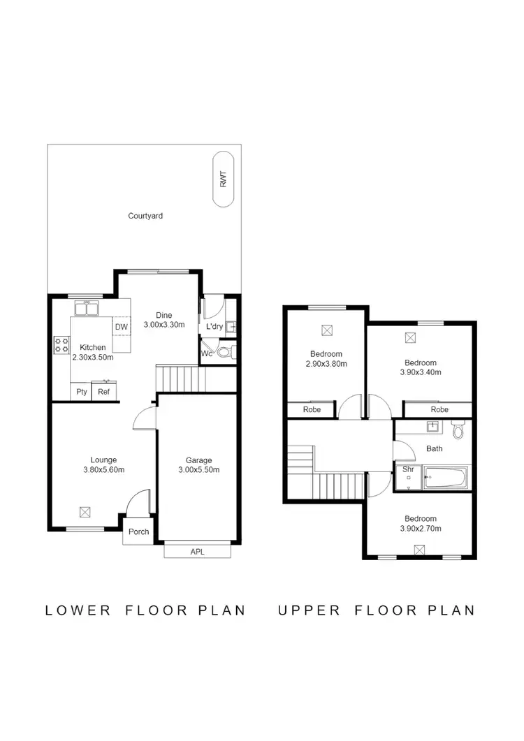 Floorplan of Homely townhouse listing, 7/1A Shirley Avenue, Woodville West SA 5011