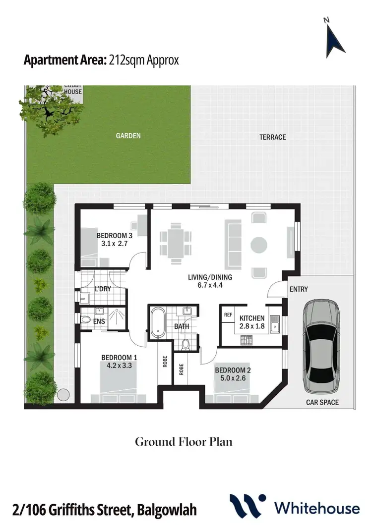 Floorplan of Homely apartment listing, 2/106 Griffiths Street, Balgowlah NSW 2093