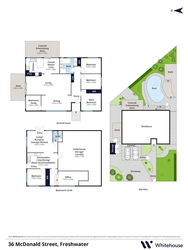 Floorplan of Homely house listing, 36 McDonald Street, Freshwater NSW 2096