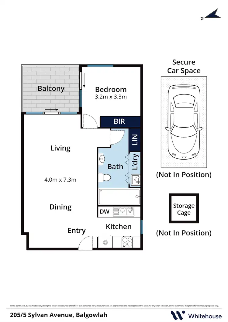 Floorplan of Homely apartment listing, 205/5 Sylvan Avenue, Balgowlah NSW 2093