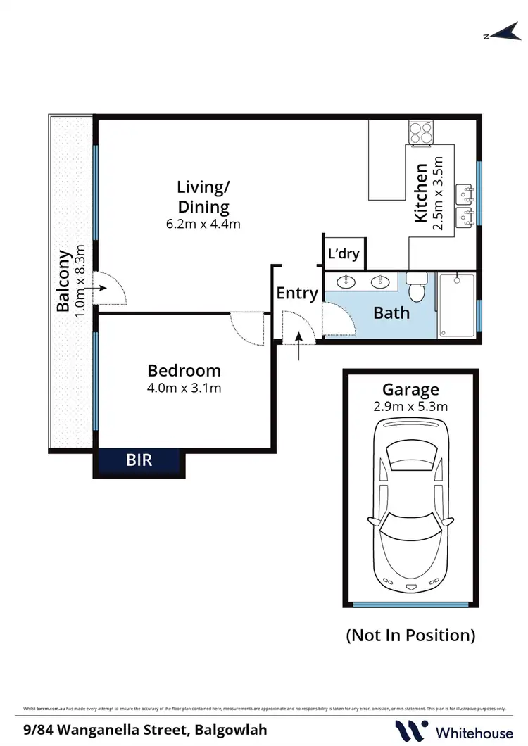 Floorplan of Homely unit listing, 9/84 Wanganella Street, Balgowlah NSW 2093
