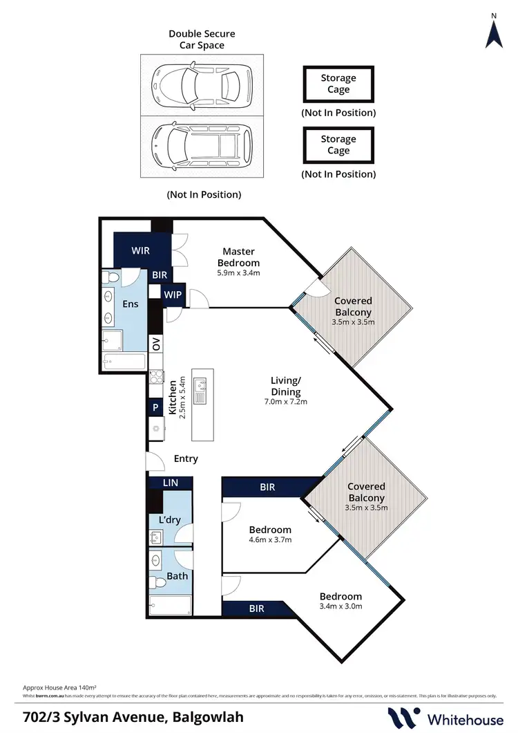 Floorplan of Homely unit listing, 702/3 Sylvan Avenue, Balgowlah NSW 2093