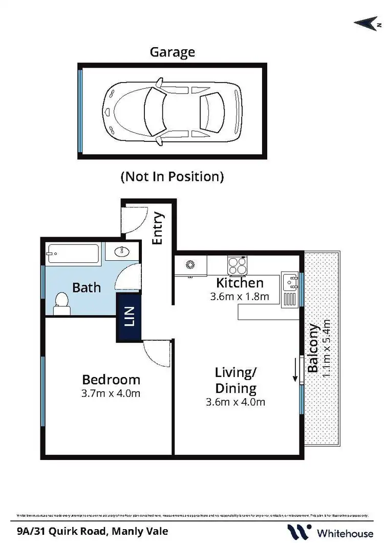 Floorplan of Homely apartment listing, 9a/31 Quirk Road, Manly Vale NSW 2093