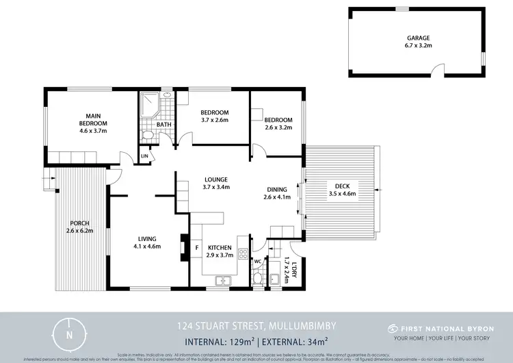 Floorplan of Homely house listing, 124 Stuart Street, Mullumbimby NSW 2482
