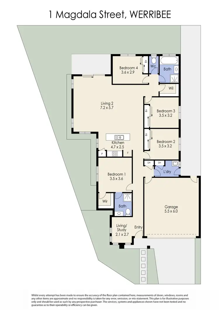 Floorplan of Homely house listing, 1 Magdala Street, Werribee VIC 3030