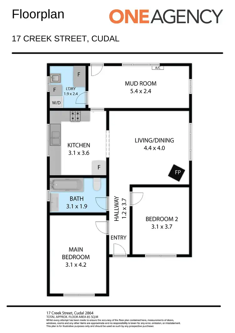 Floorplan of Homely house listing, 17 Creek Street, Cudal NSW 2864