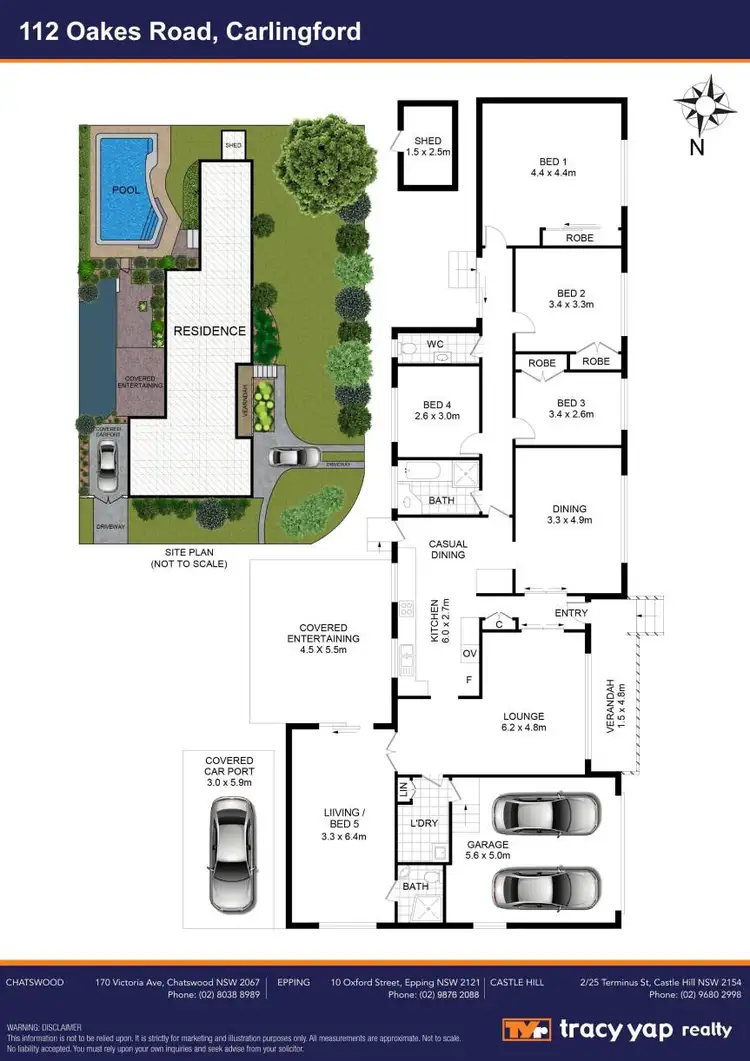Floorplan of Homely house listing, 112 Oakes Road, Carlingford NSW 2118