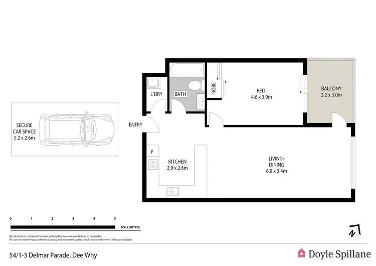 Floorplan of Homely apartment listing, 54/1-3 Delmar Parade, Dee Why NSW 2099