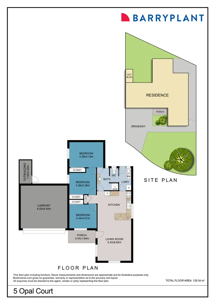 Floorplan of Homely house listing, 5 Opal Court, Mildura VIC 3500