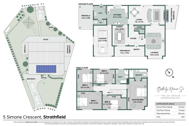 Floorplan of Homely house listing, 5 Simone Crescent, Strathfield NSW 2135
