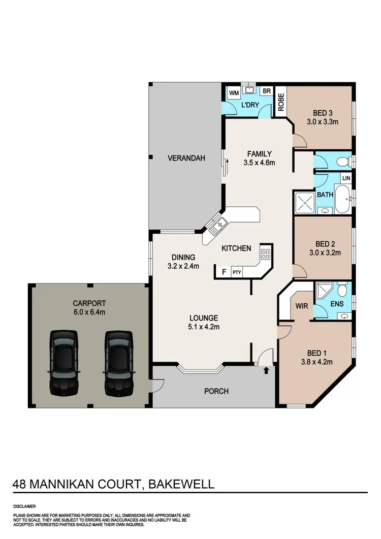 Floorplan of Homely house listing, 48 Mannikan Court, Bakewell NT 832